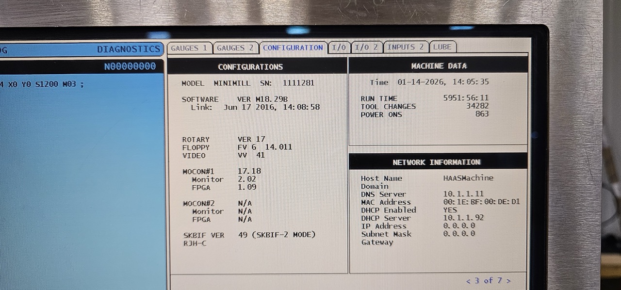 Haas Mini Mill Vertical Machining Center, 2014, 4th Axis, CT Option, High Flow Coolant Pump - Image 6