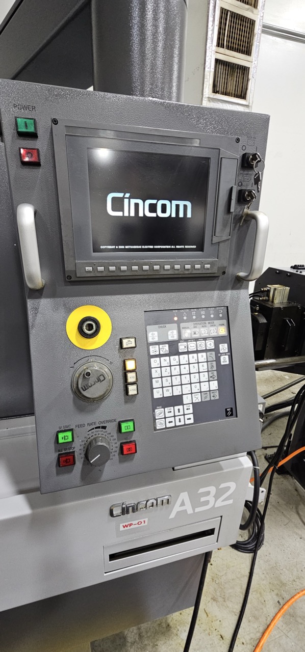 Citizen Model A32-2M7P, 7 Axis Swiss Style Lathe, 2015 - Edge C-332 Bar Feeder, CB 510 Mist Control - Image 6