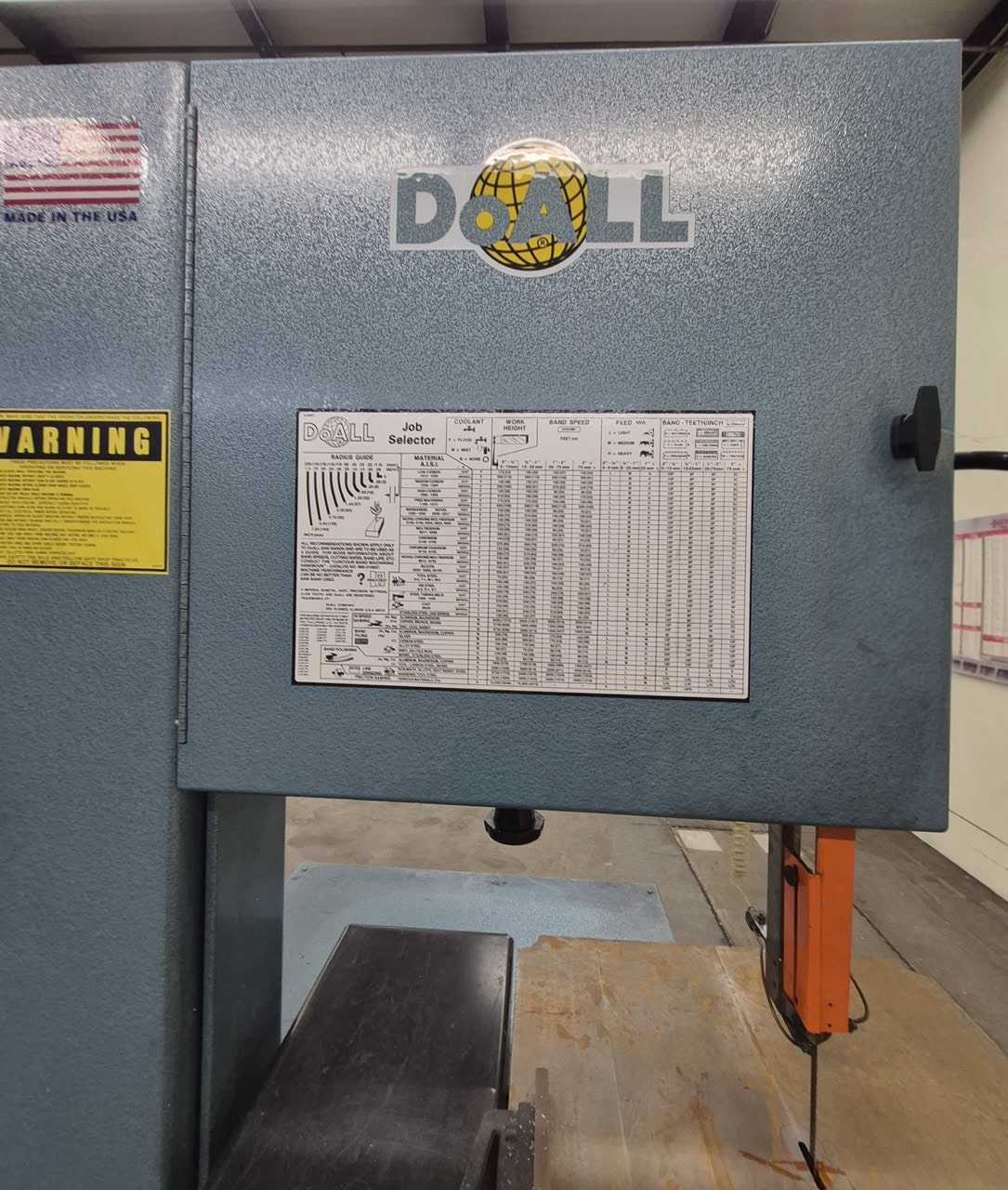 26” x 13” DOALL 2613-v3 VERTICAL BAND SAW-2016 - Image 14