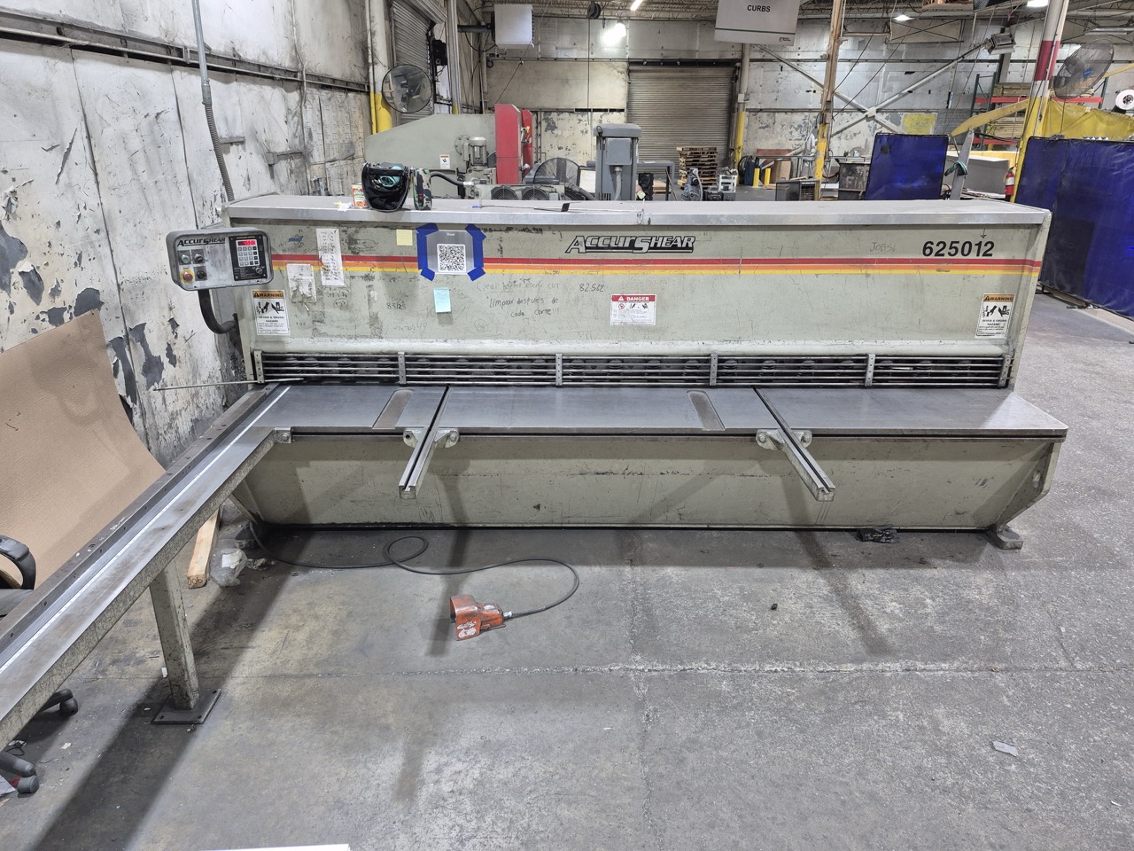1/4” x 12’ AccurShear 625012 Hydraulic Shear, 2001 - Image 2