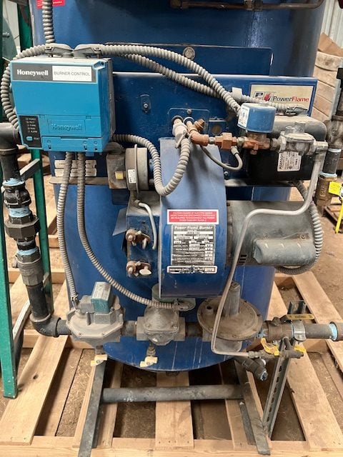 25 HP Hurst 4VT-G-25-150 Cyclone Steam Hi-Pressure Vertical Boiler, 2007- Fully Serviced and Inspected - Image 5