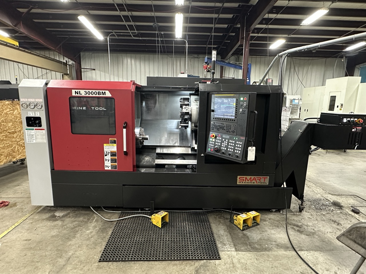 Smart NL3000BM CNC Lathe, 2023 - 12" Chuck, Live Tooling, Programmable Tailstock, Box Ways, Chip Conveyor