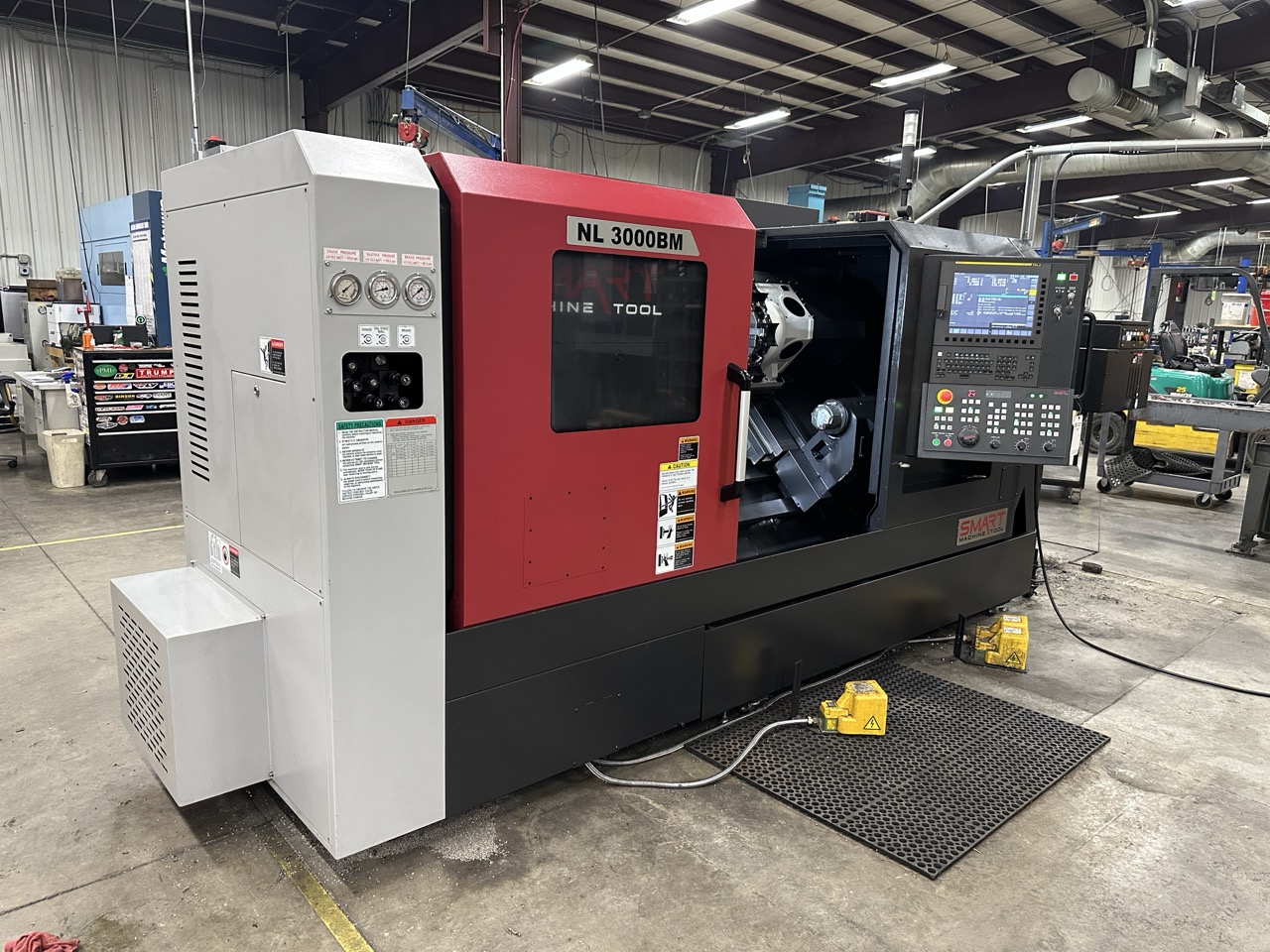 Smart NL3000BM CNC Lathe, 2023 - 12" Chuck, Live Tooling, Programmable Tailstock, Box Ways, Chip Conveyor - Image 2