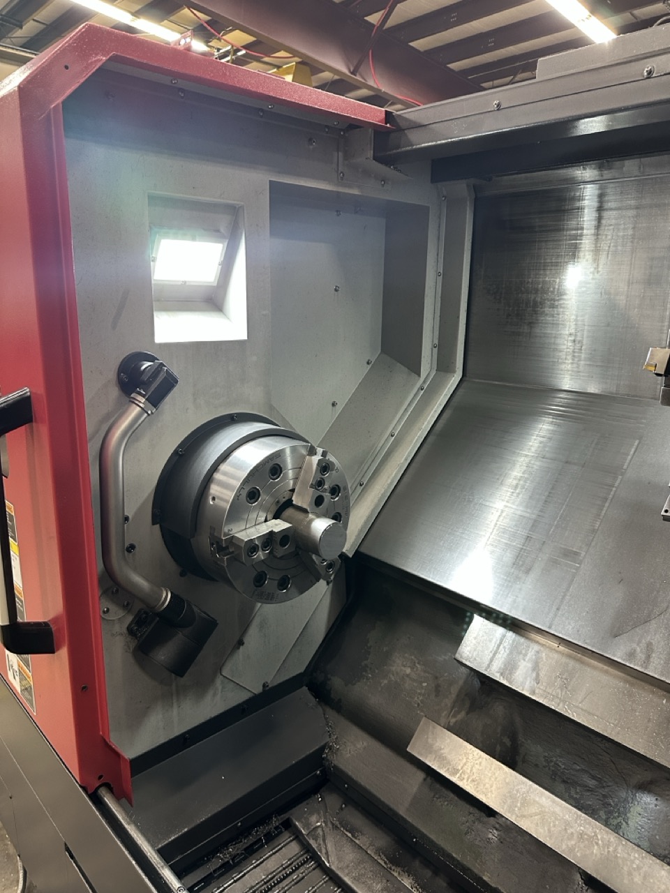 Smart NL3000BM CNC Lathe, 2023 - 12" Chuck, Live Tooling, Programmable Tailstock, Box Ways, Chip Conveyor - Image 19