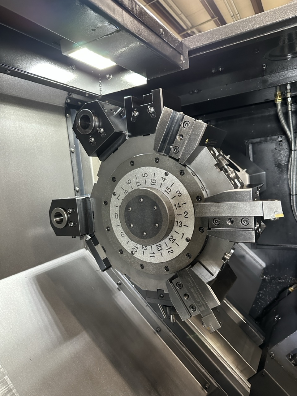 Smart NL3000BM CNC Lathe, 2023 - 12" Chuck, Live Tooling, Programmable Tailstock, Box Ways, Chip Conveyor - Image 23