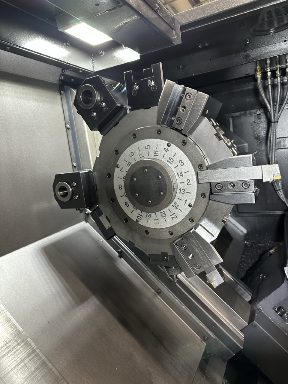 Smart NL3000BM CNC Lathe, 2023 - 12" Chuck, Live Tooling, Programmable Tailstock, Box Ways, Chip Conveyor - Image 24
