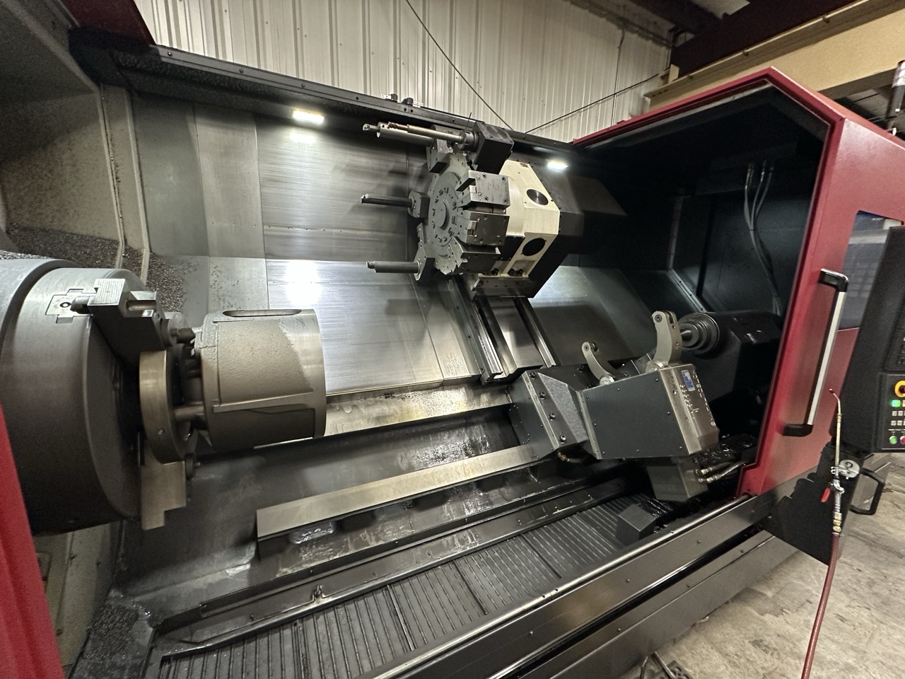 Smart NL6000LM CNC Lathe, 2023 - 24" Chuck, Live Tooling, Steady Rest, Box Ways - Image 37