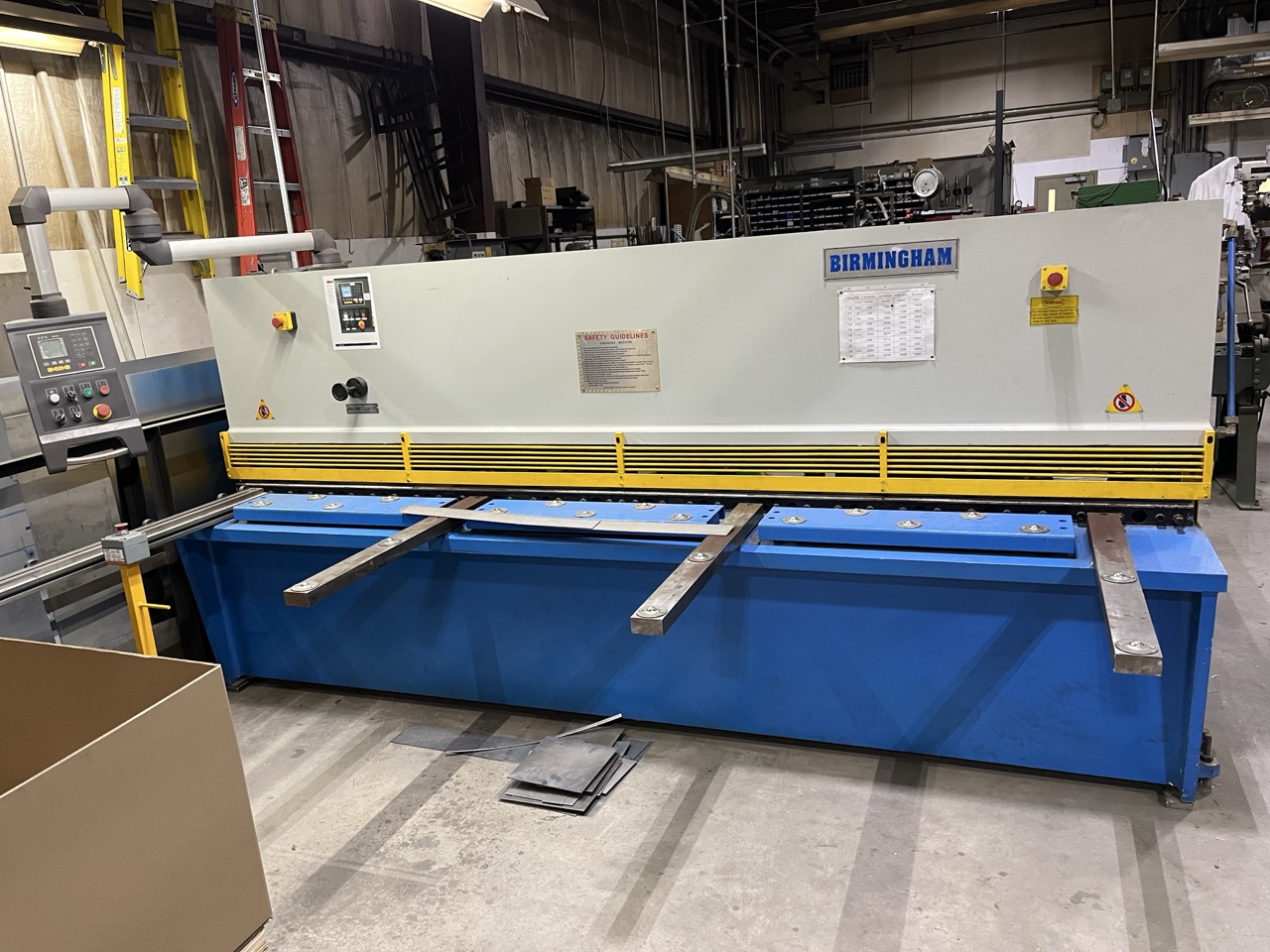 1/4" x 10' Birmingham H-1065-C Hydraulic Shear, 2016 - Backgauge, Squaring Arm