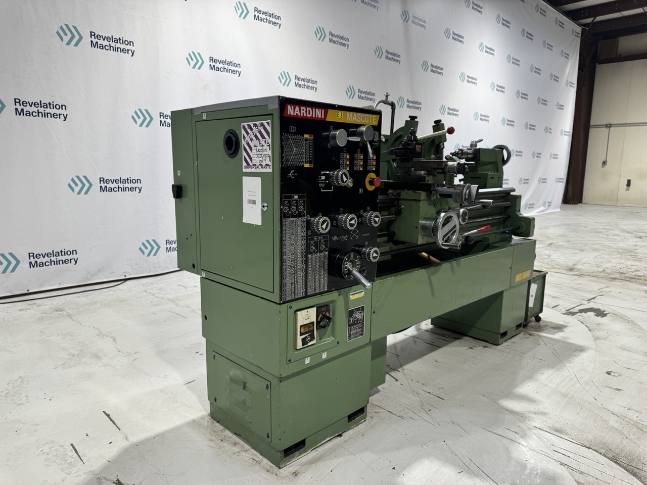 NARDINI MASCOTE MS-1640 16″ x 40″ ENGINE LATHE, Tooling Included - Image 9