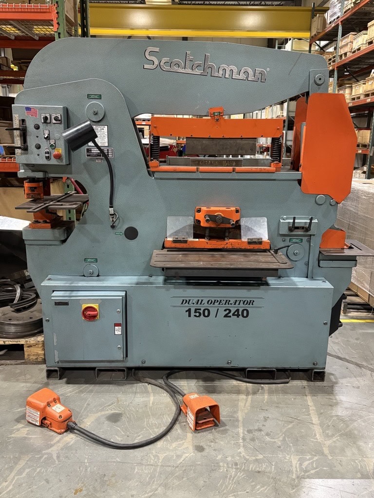 150 Ton Scotchman Dual Operator 150/240 Ironworker - Tooling included
