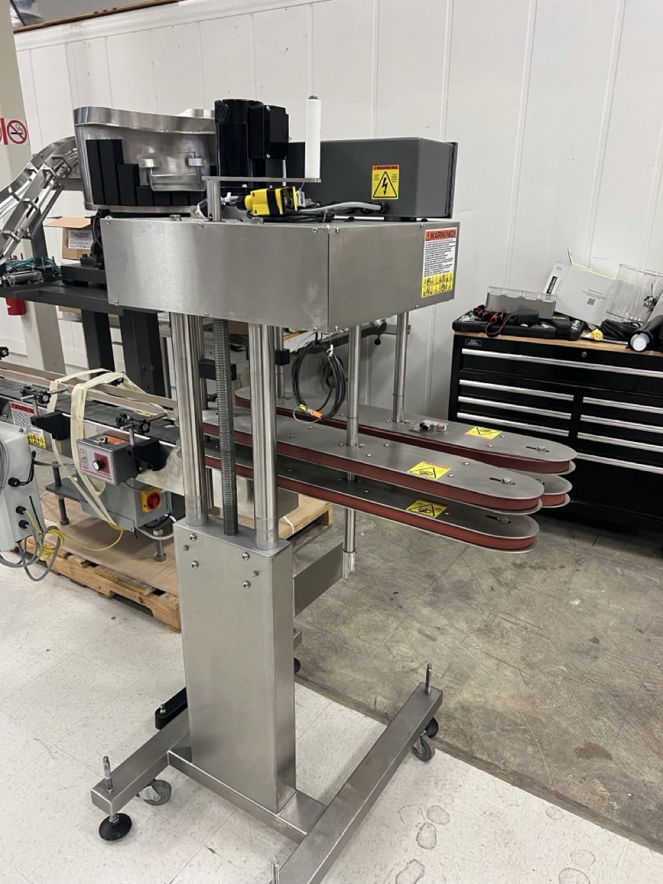 Kaps-All Complete Bottling & Corking Line – AC-65 Bottle Cleaner, FA-PG-E 12-Head Filler, BC-23 Carrier, Conveyors & Custom Feeder Corker - Image 15