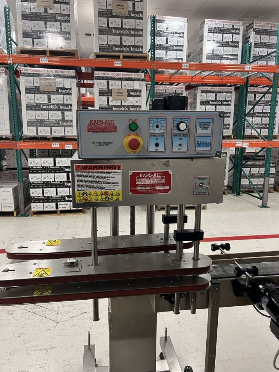 Kaps-All Complete Bottling & Corking Line – AC-65 Bottle Cleaner, FA-PG-E 12-Head Filler, BC-23 Carrier, Conveyors & Custom Feeder Corker - Image 16