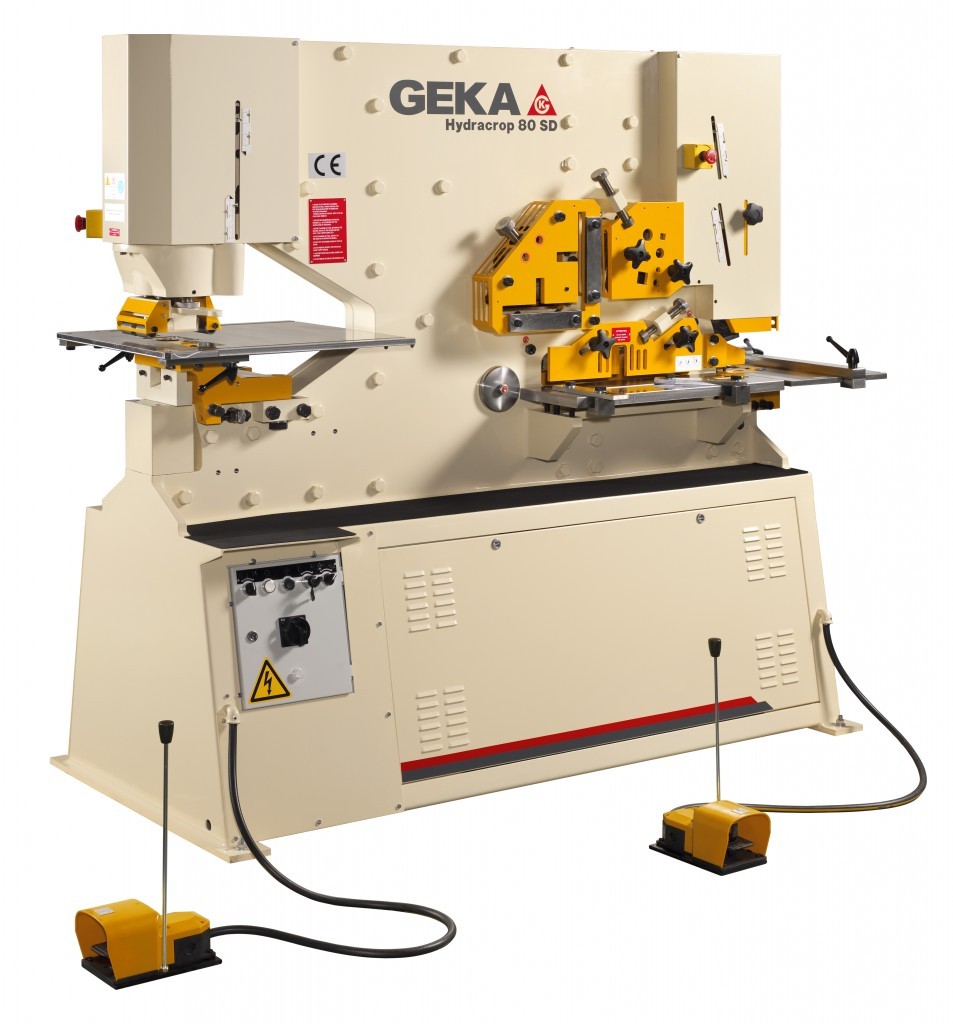 88 Ton Geka Hydracrop 80SD Ironworker, 2026 - W/2-Year Warranty, Brand New