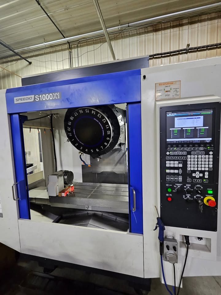 Brother Speedio S1000X1 VMC, 2018 - 4th Axis, Coolant Through Spindle