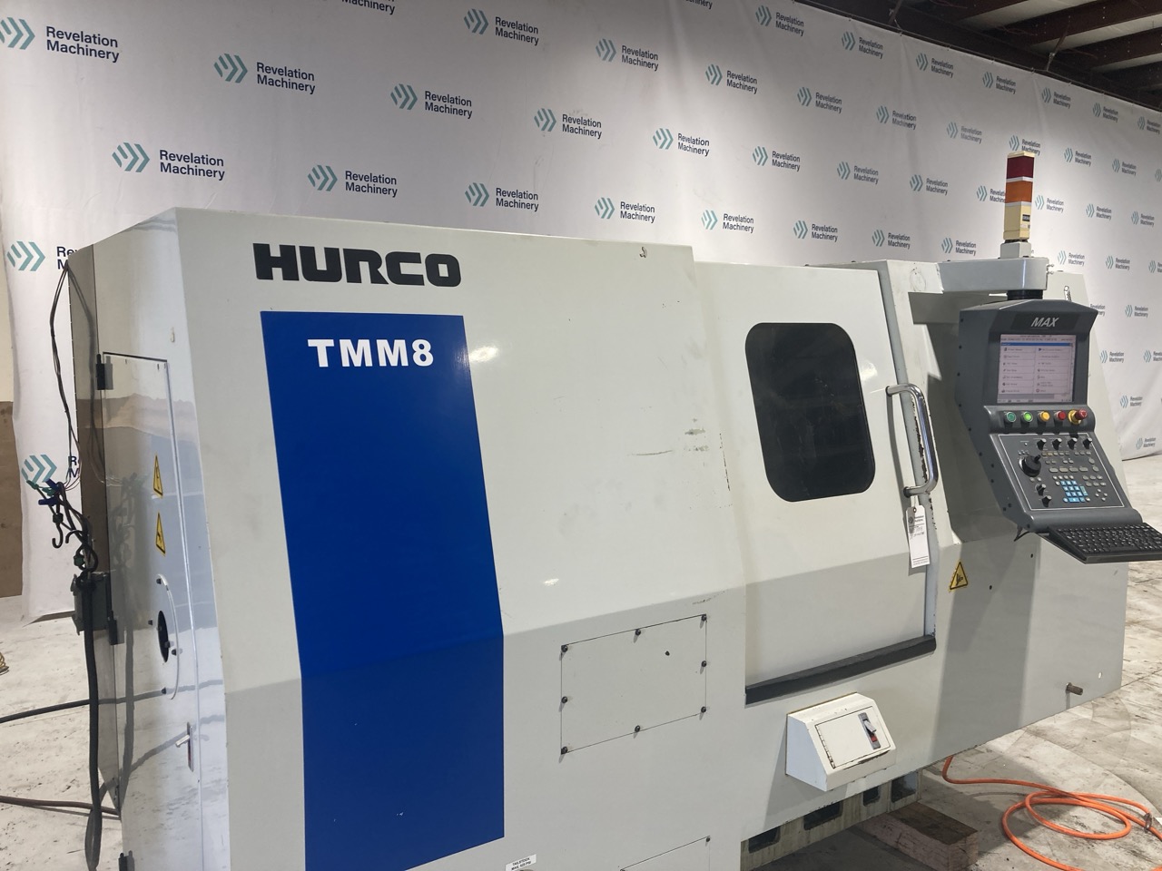 Hurco TMM8 Live Tool CNC Lathe, 2009 - Bar Feed, Tooling Included - Image 2