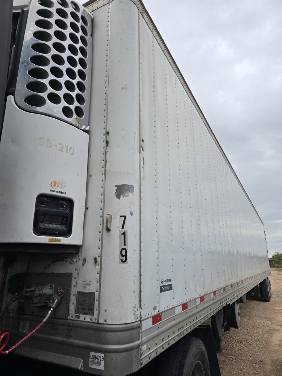 Hyundai Translead 53' Reefer Trailer, 2017 - Thermo King SB-210 - Air Ride - Swing Doors