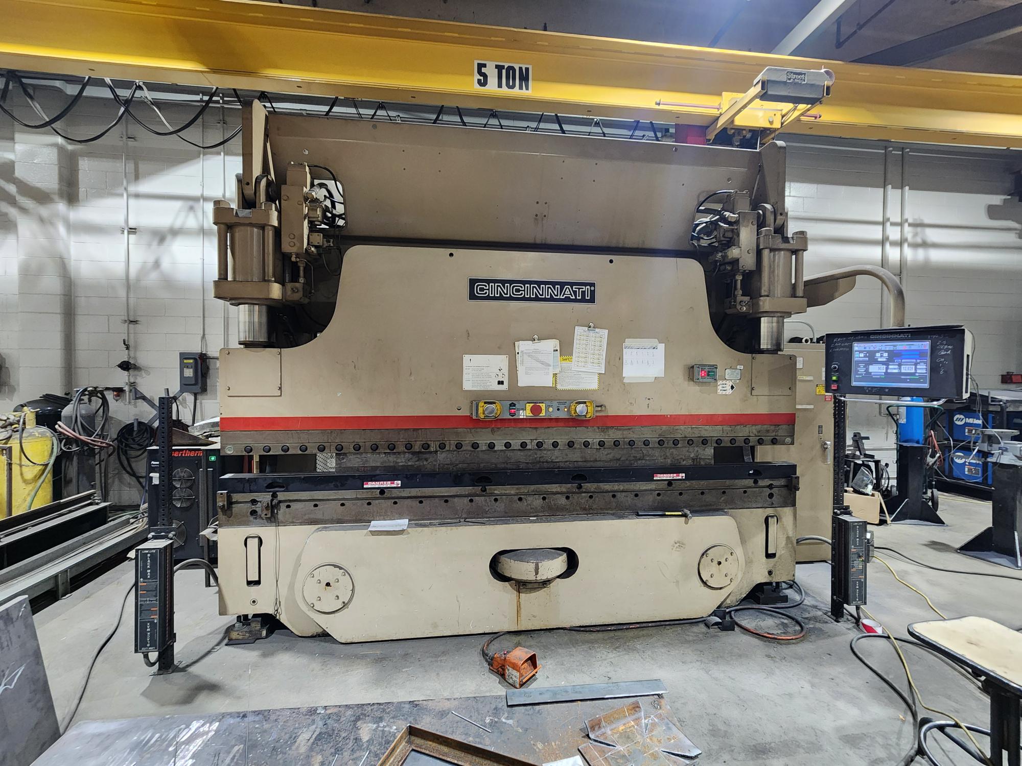 175 ton x 12' Cincinnati 175AFX10 Autoform CNC Press Brake, 1998 - w/2012 control upgrade