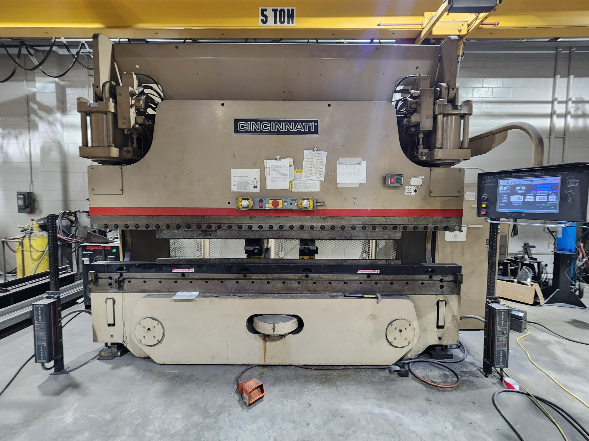 175 ton x 12' Cincinnati 175AFX10 Autoform CNC Press Brake, 1998 - w/2012 control upgrade - Image 6