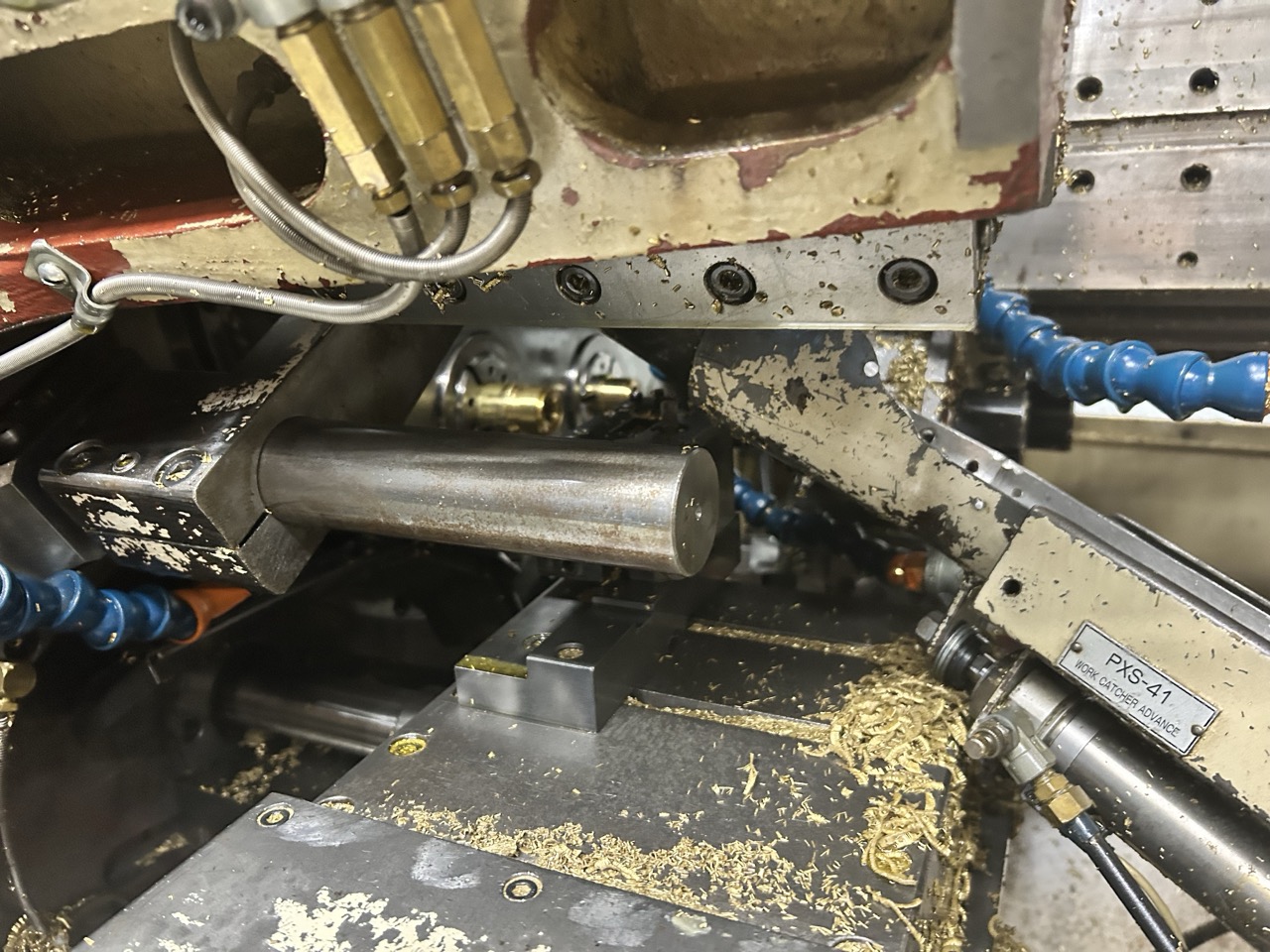 Mitsubishi M-T35E CNC Multi-Spindle Automatic Lathe, 1995 - Chip Conveyor, Bar Feeder - Image 3