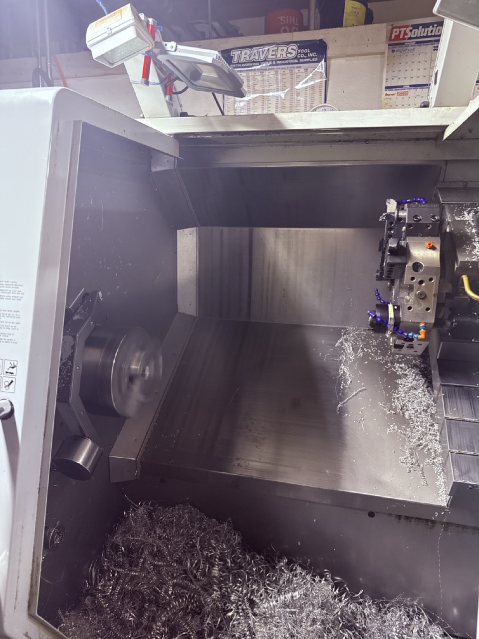 Haas SL-30 CNC Lathe, 2006 - Bar Feeder, Live Tooling - Image 8