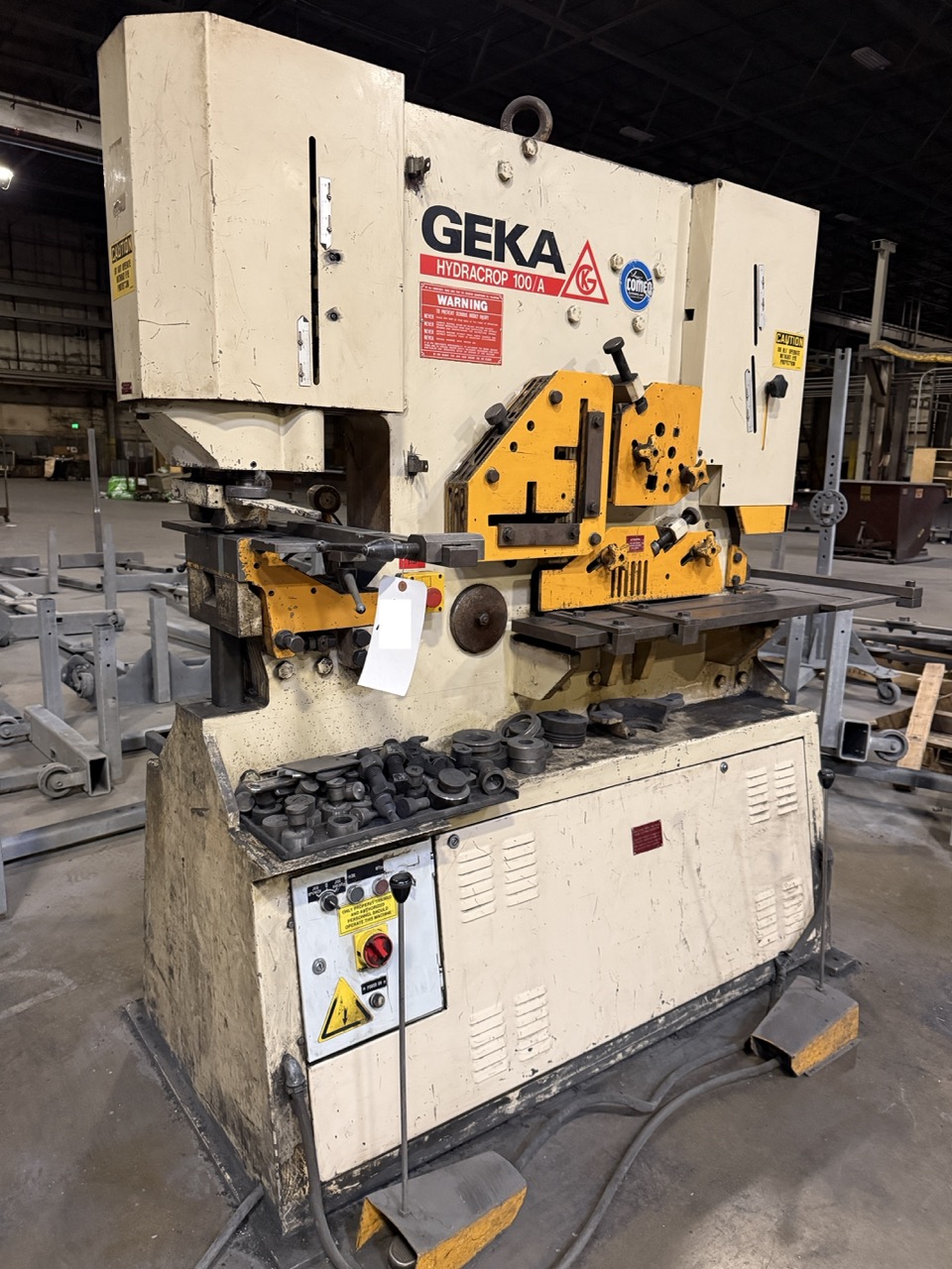 100 Ton Geka Hydracrop 100/A Hydraulic Ironworker- Variable Tooling Included - Image 2