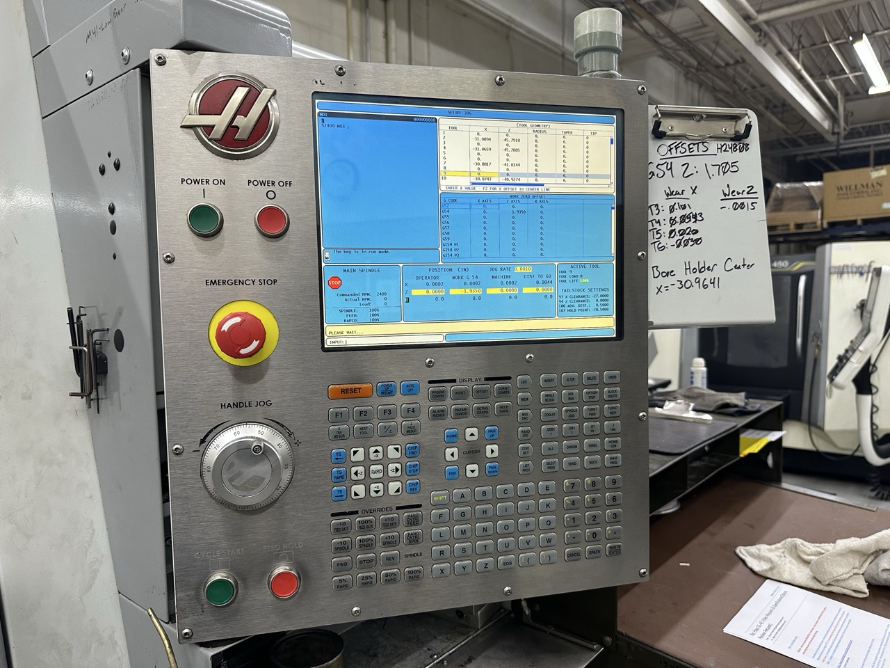 Haas SL-40 CNC Lathe, 2011 - Tailstock, Toolsetter, 15" Chuck - Image 5