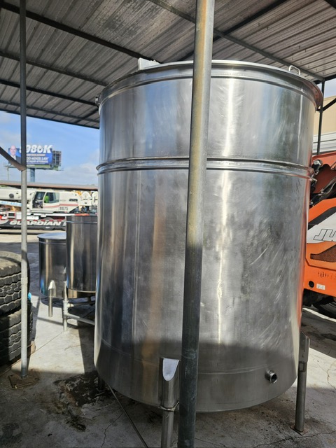 Tanks USA SS304 1000 Gallon Single Shell Stainless Steel Blend Tank, 2024 - Sanitary Mixing Tank - Single Wall Process Tank - Image 2