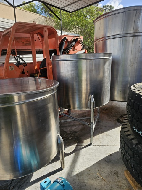 Tanks USA 220 Gallon SS304 Single Shell Stainless Steel Blend Tanks, 2024 - Sanitary Mixing Tanks - Single Wall Process Tanks (2) - Image 3