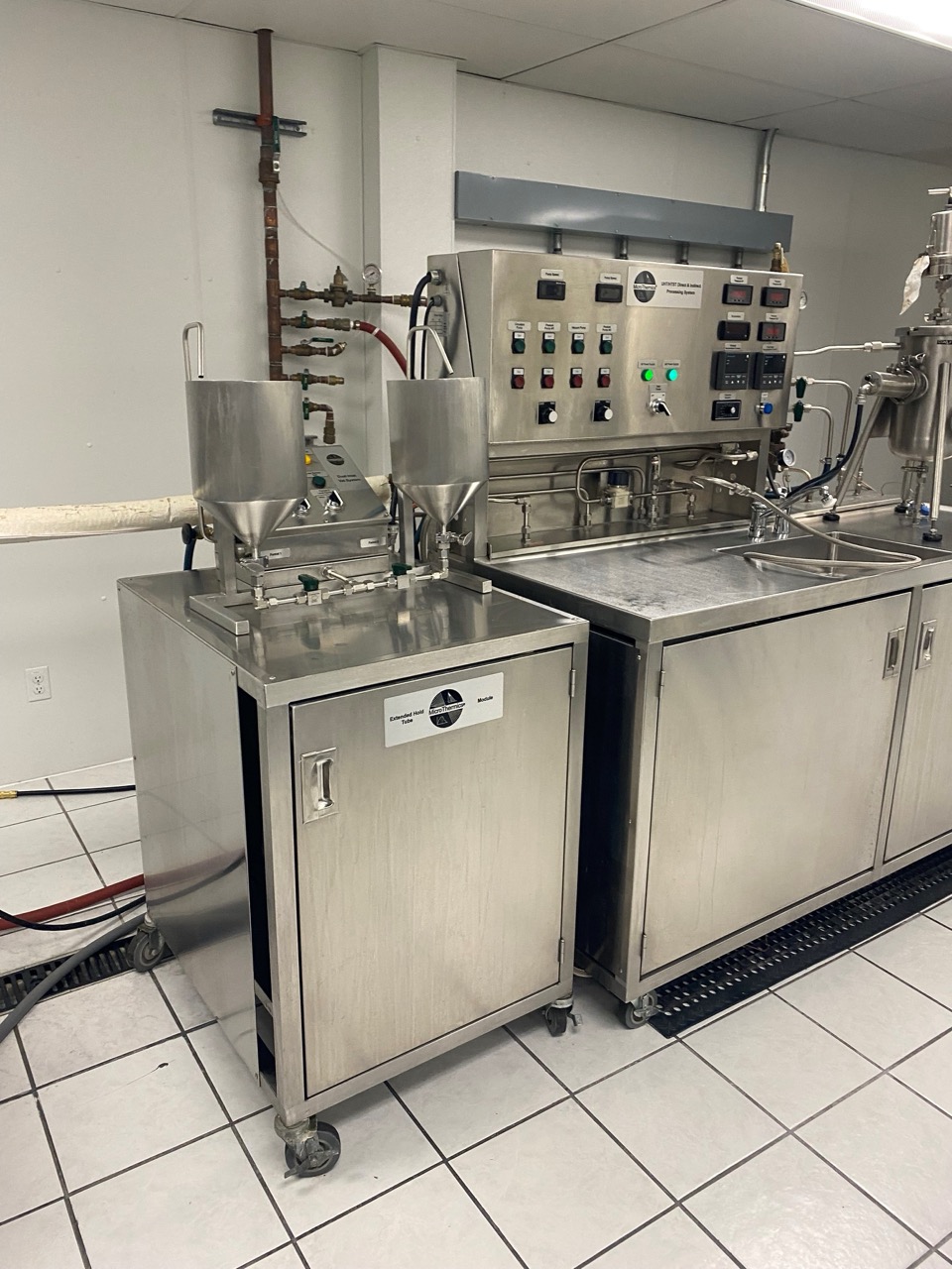 MicroThermics Pilot-Scale UHT / HTST Direct & Indirect Processing System, 2004 - Includes Electric Boiler, Chiller and Water Softener