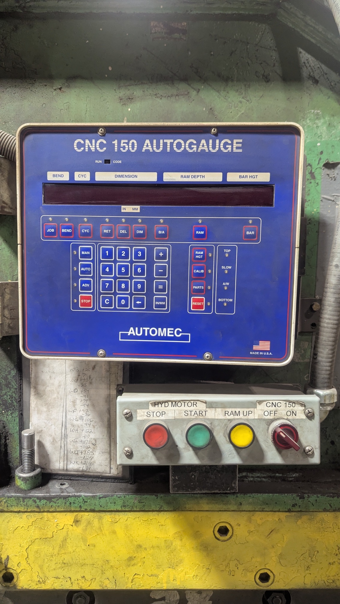 1000 Ton x 16' Cincinnati CNC Press Brake, 1974 - CNC 150 Autogauge Control, 34' Overall Length - Image 4
