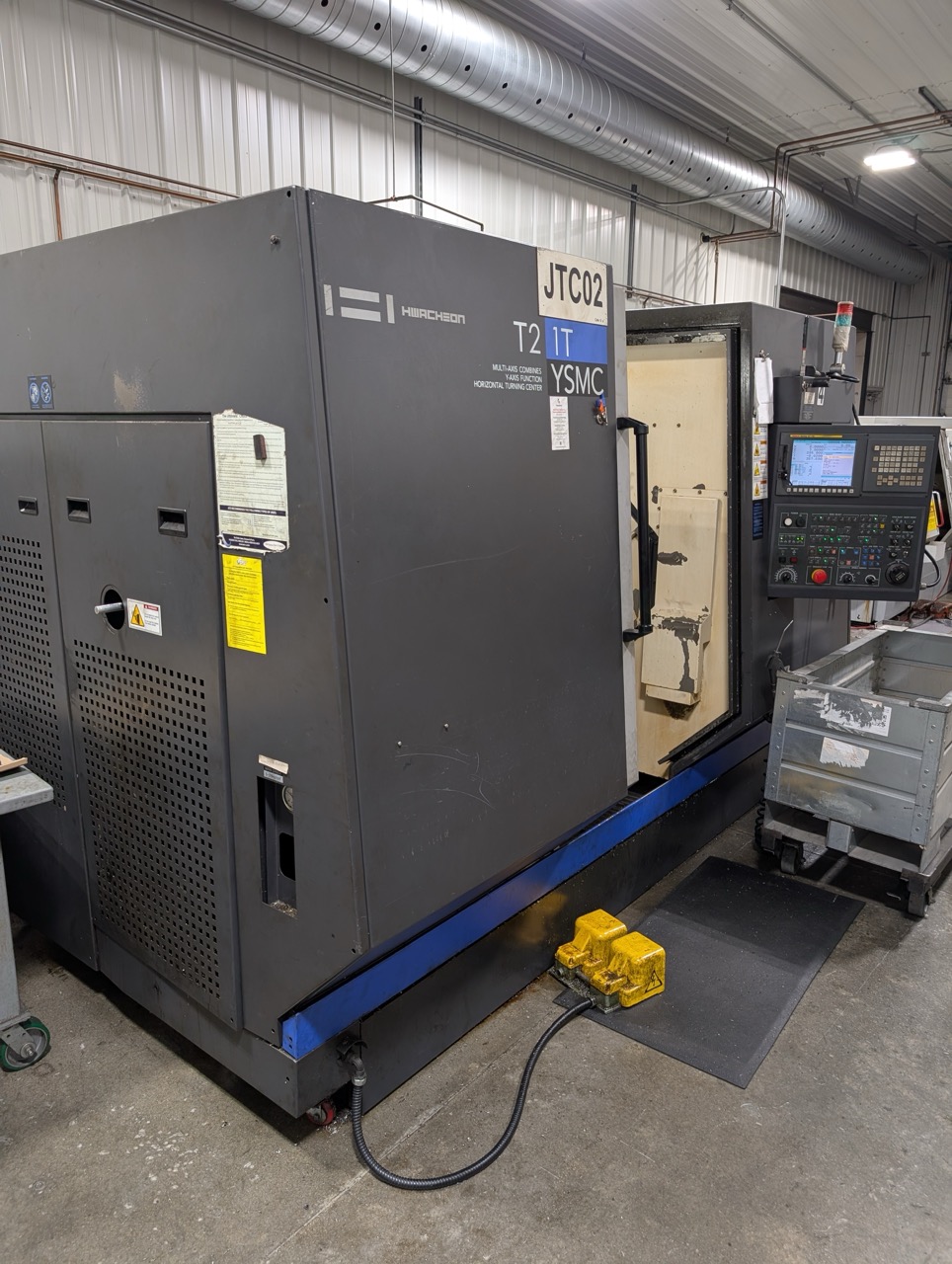 Hwacheon T2-1T YSMC Multi-Axis CNC Lathe, 2012 - Fanuc 0i-TD Control, High Pressure Pump, Chip Conveyor, Sub Spindle - Image 2