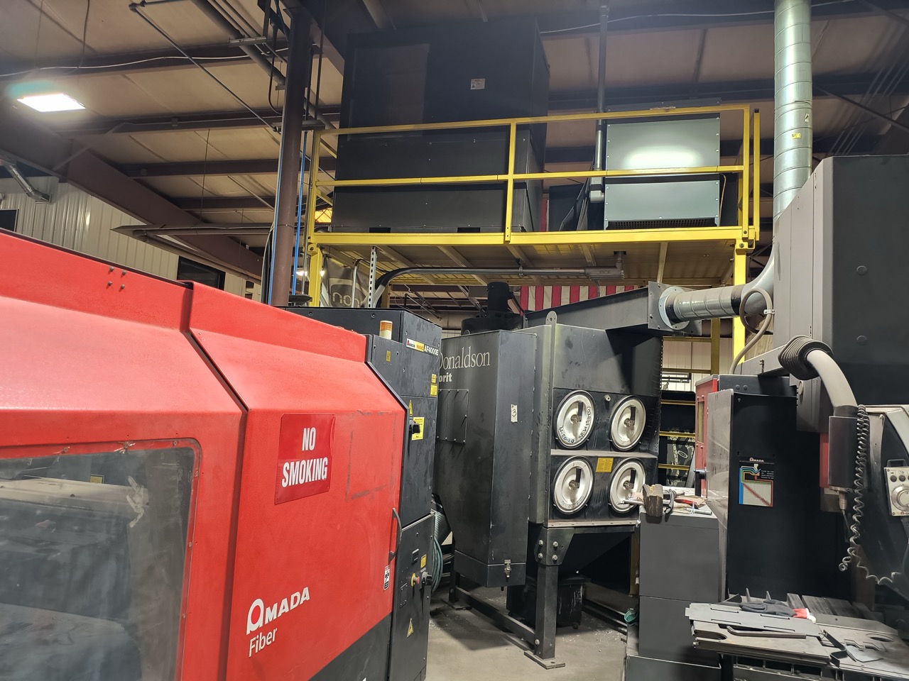 6,000 Watt 5' x 10' Amada FO3015NT CO2 Laser, 2008 - Shuttle Table, Dust Collector - Image 4