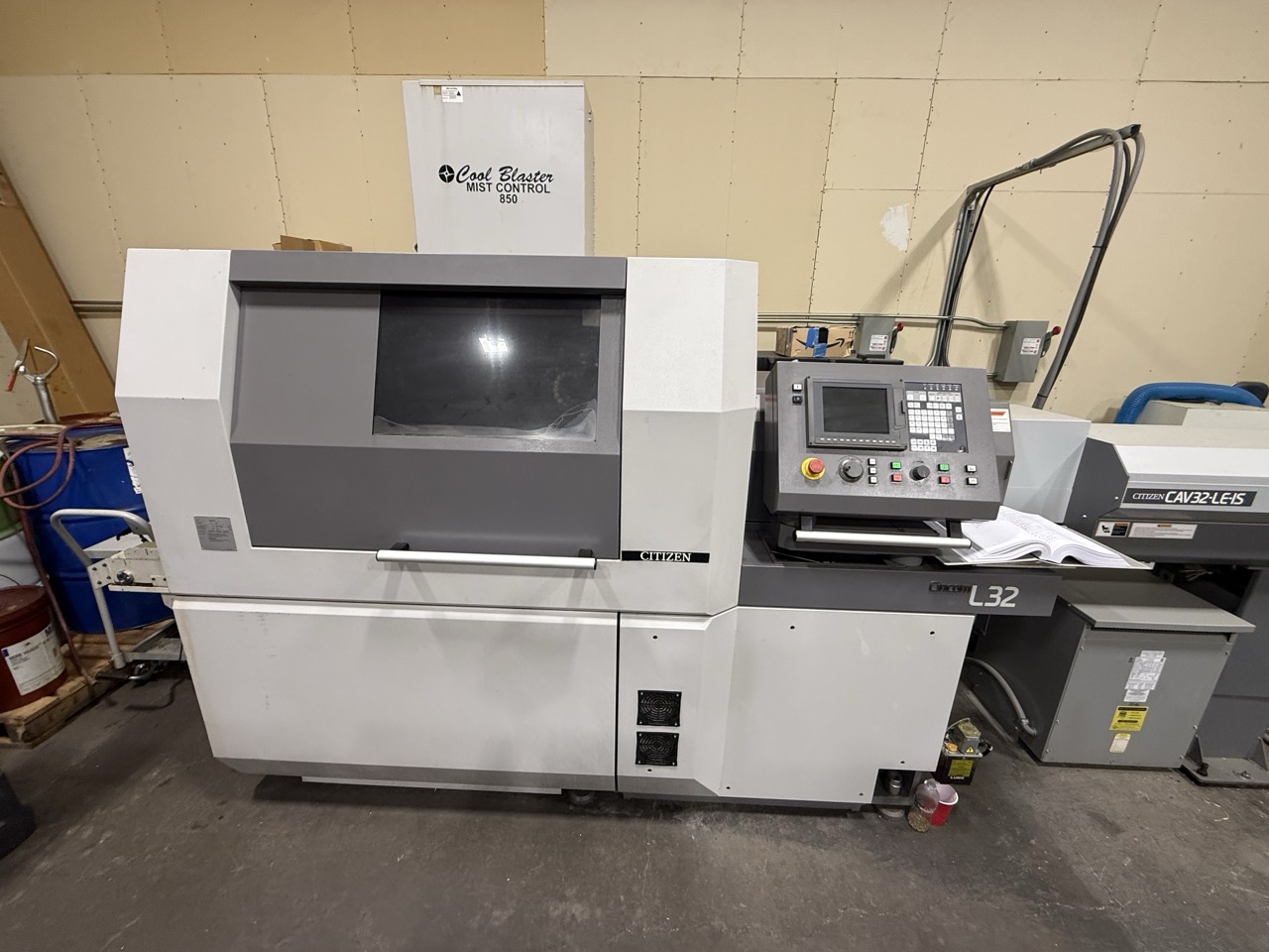 Citizen L32-1M8 Swiss Lathe, 2015 - Bar Loader, Mist Collector