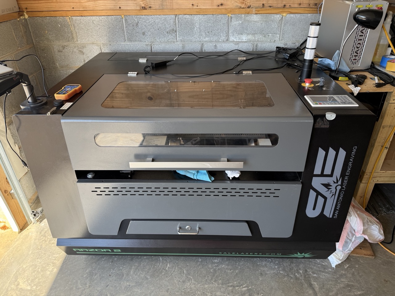 24" x 40" 100 Watt SA Laser Razor 2 CO2 Laser Engraving and Cutting Machine, 2023