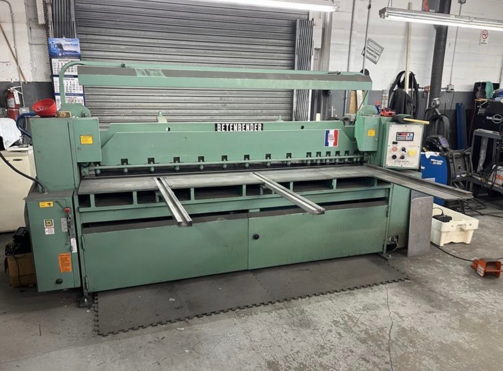 8' X 10Ga Betenbender 8-10GA Shear, 2004 - Powered BG