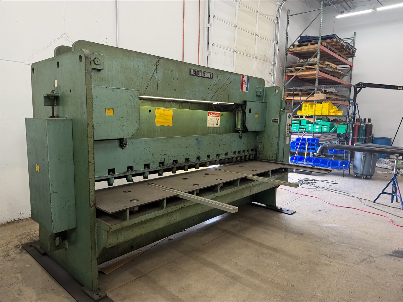 10’ X 3/8” Betenbender Hydraulic Shear, 1999 - Backgauge - Image 2