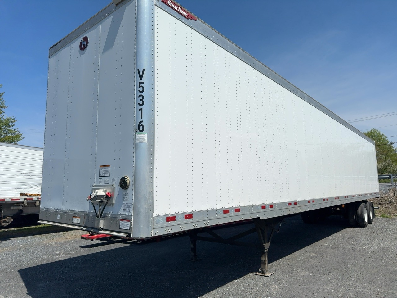 Great Dane CS1 Champion 53' x 102" Composite Dry Van Trailer, 2022 – Air Ride, Swing Doors, Wood Floor, Tandem Axle - Image 3