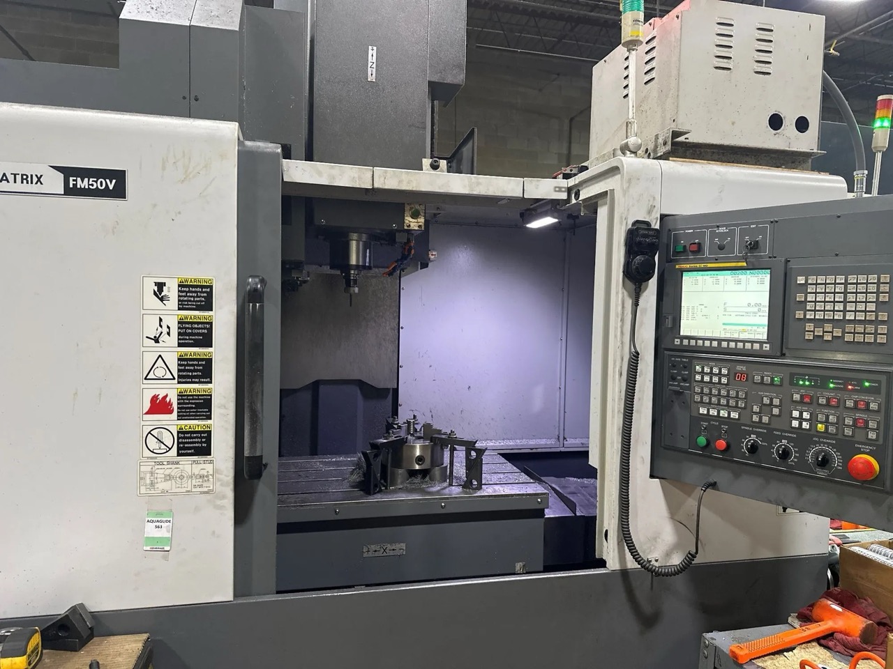 DMC Matrix FM50V VMC, 2012 - Fanuc Oi-MD Control, Chip Conveyor - Image 5